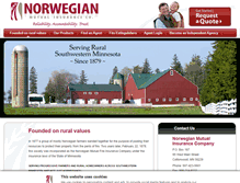 Tablet Screenshot of norwegianmutual.com